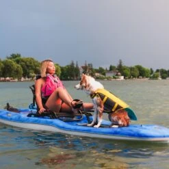 Pelican Sport Getaway 110 HDII Recreational Pedal Kayak -Boating Store Kayak MHP10P101 GETAWAY Dog LS